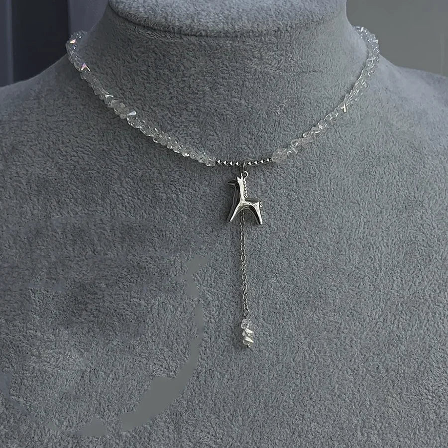 Fairycore Heart Tassel Necklace