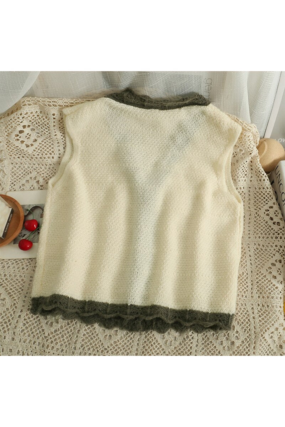 Mori Girl Autumn Lace Vest