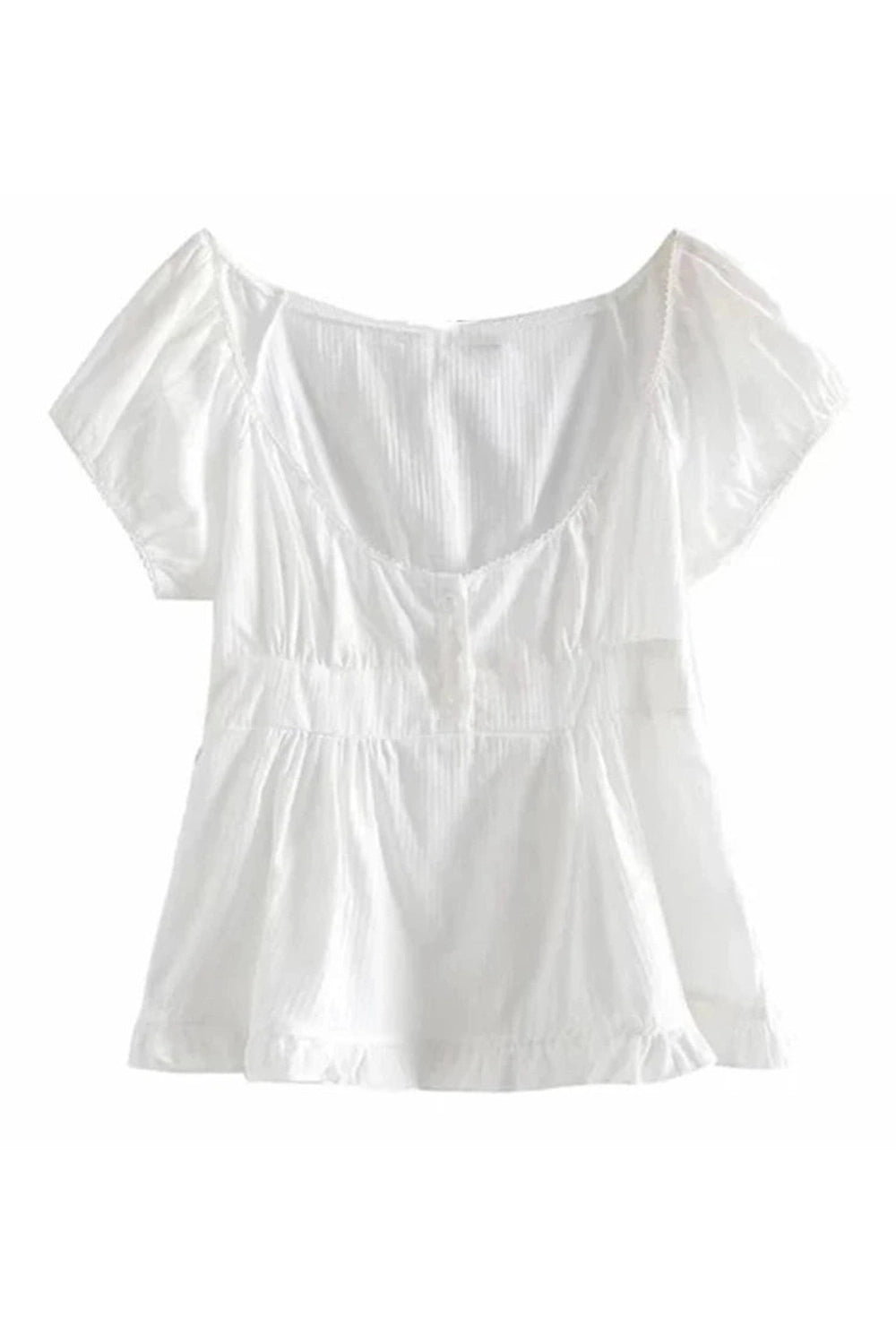 Ruffled Peasant Blouse