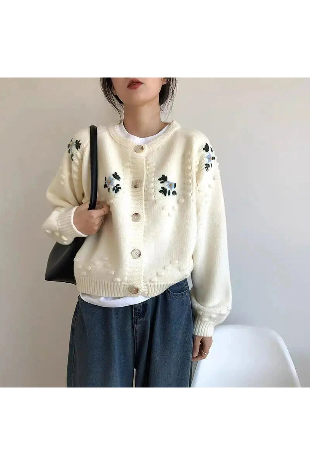 Sunlit Meadow Button-Up Fall Cardigan cottagecoreclothes