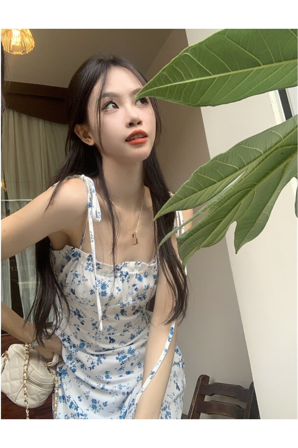 Cottagecore Casual Suspender Flower Dress cottagecoreclothes