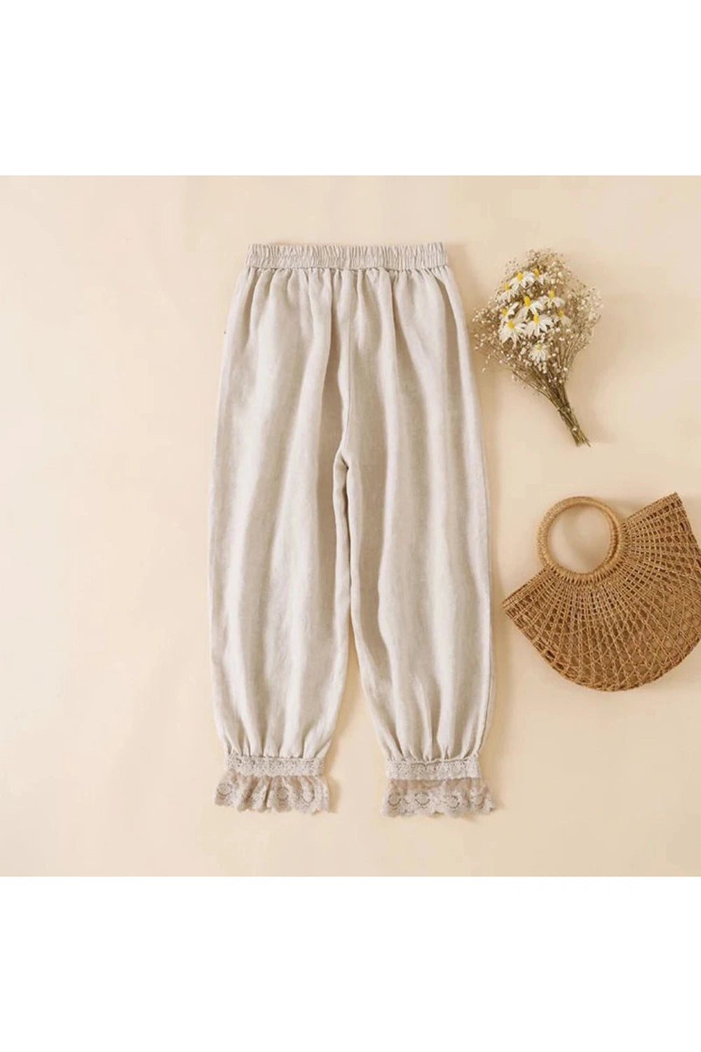 Vintage Embroidered Lace Pants cottagecoreclothes