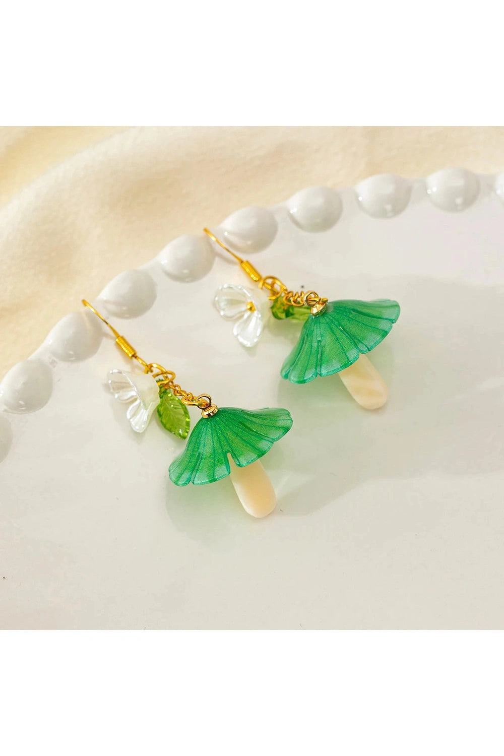 Mushroom Fruit Drop Earrings