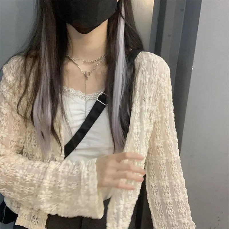 Fairycore Sheer Lace Cardigan