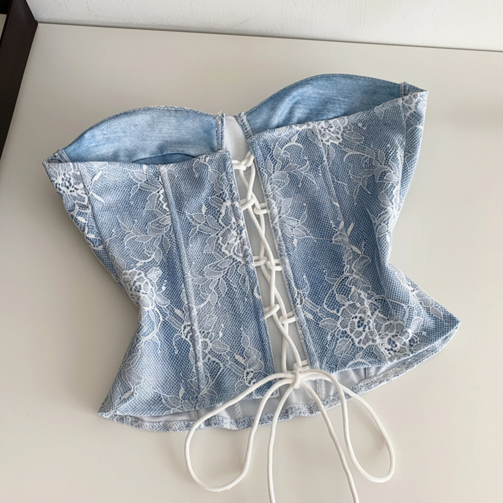 Fairycore Sweetheart Corset Top