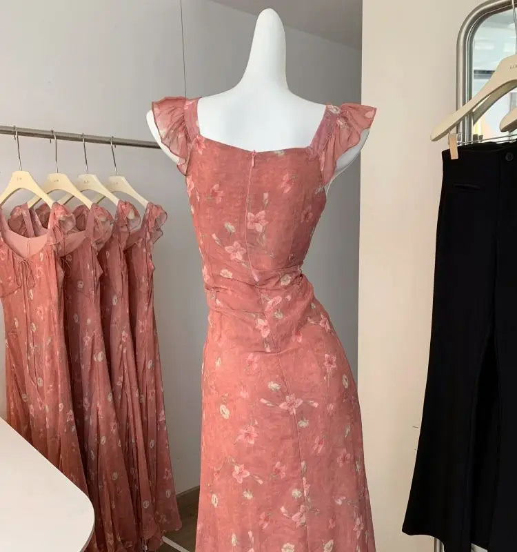 Prairie Blooming Reverie Floral Midi Dress
