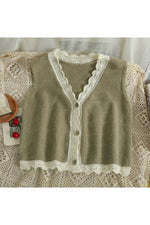 Mori Girl Autumn Lace Vest