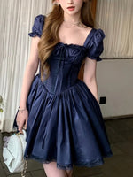 Dark Blue Gothic Princess Dress