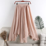 Bohemian Linen Long Skirt