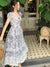 Summer Floral Vintage Midi Dress