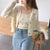 Cottagecore Flower Embroidered Cardigan Suit