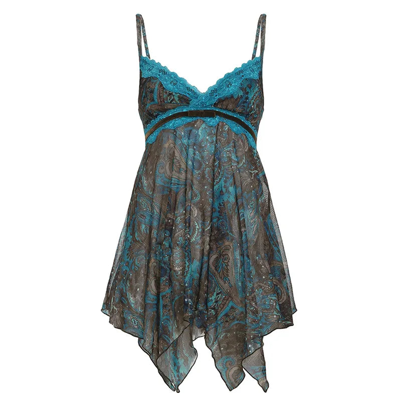 Mori Girl Paisley Handkerchief Cami Top