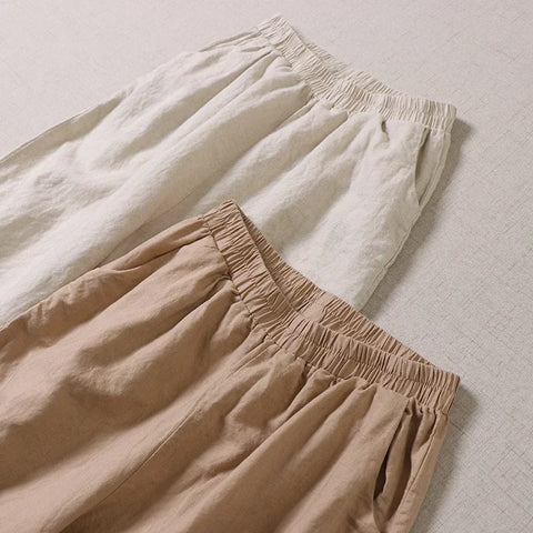 Cotton Linen Victorian Pants