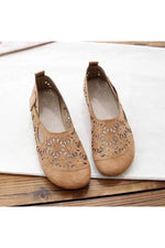 Retro Carved Baotou Shoes