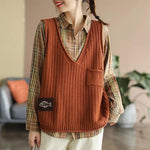 Sleeveless Knitted Vest Top