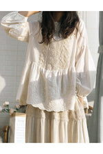 Lace Edwardian Pan Collar Blouse