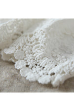 Victorian Lace Embroidery Linen Blouse