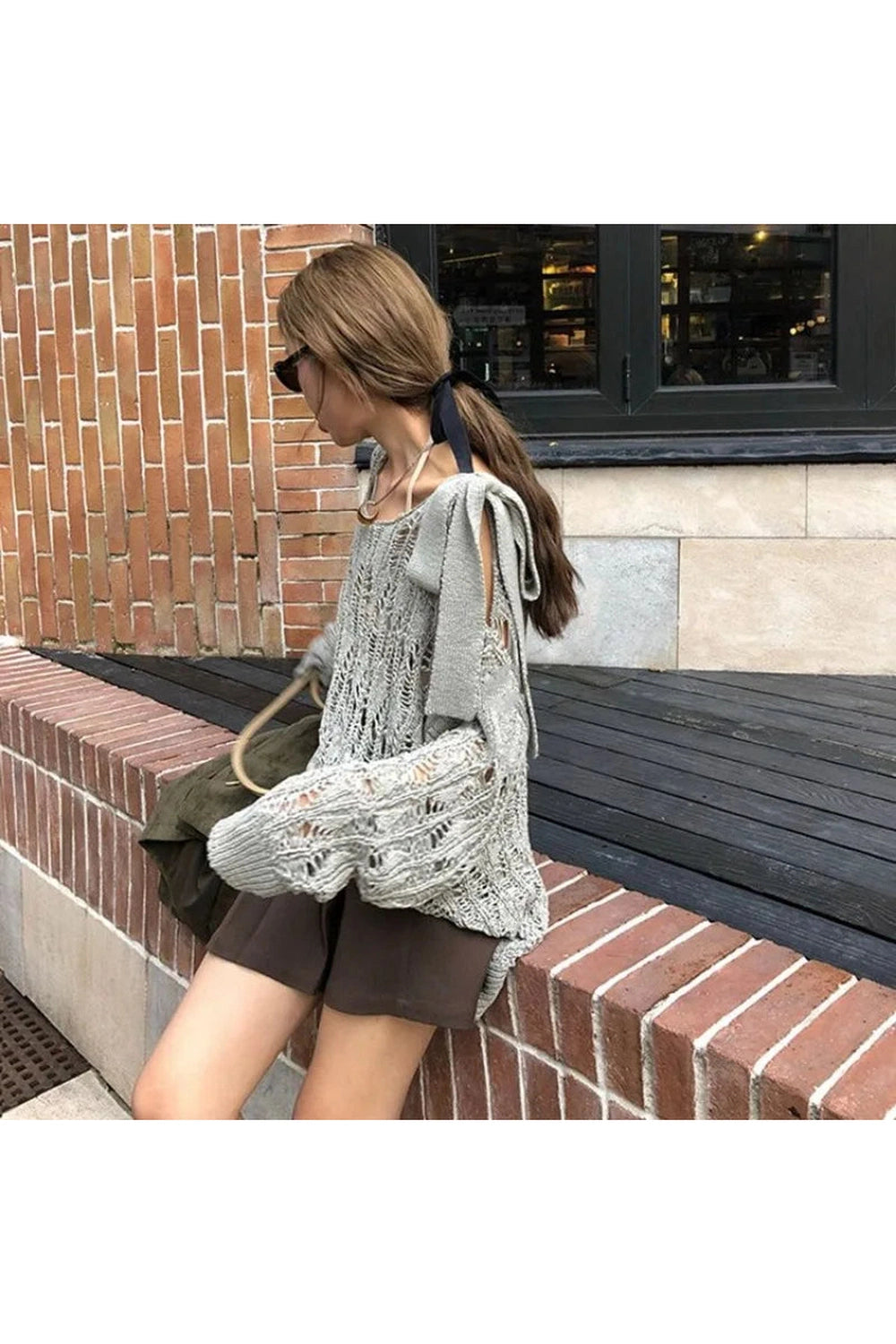 Hollow Out Knit Fall Sweater