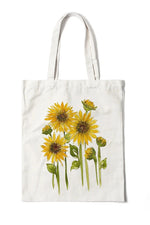 Floral Canvas Tote Bag