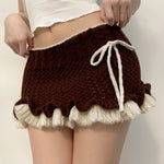 Vintage Inspired Layered Knit Skirt