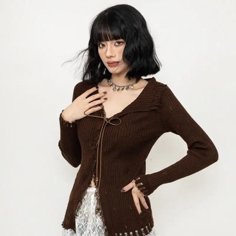 Cottagecore Knit Sweater