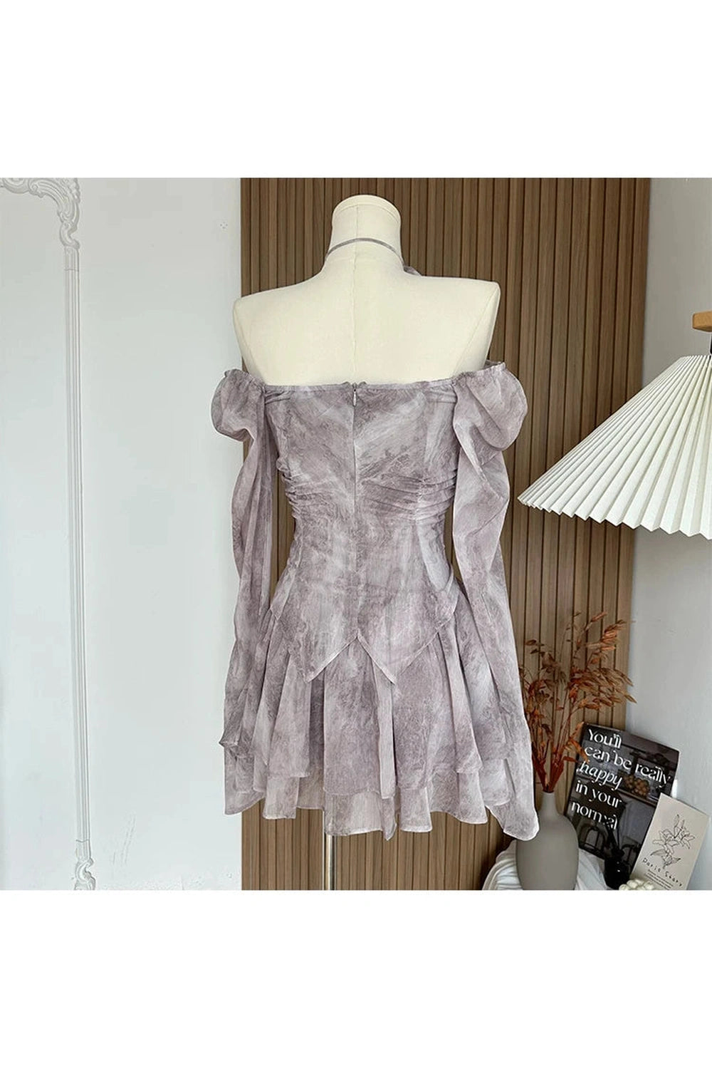 A-Line Mini Evening Dress cottagecoreclothes