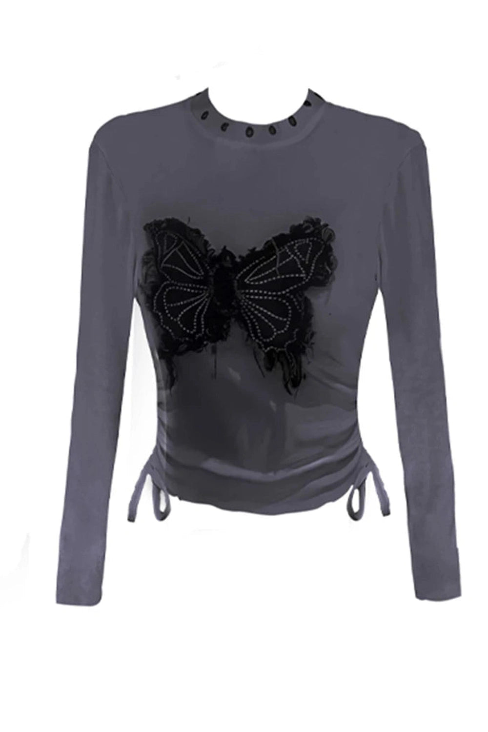 Noir Butterfly Whisper Top