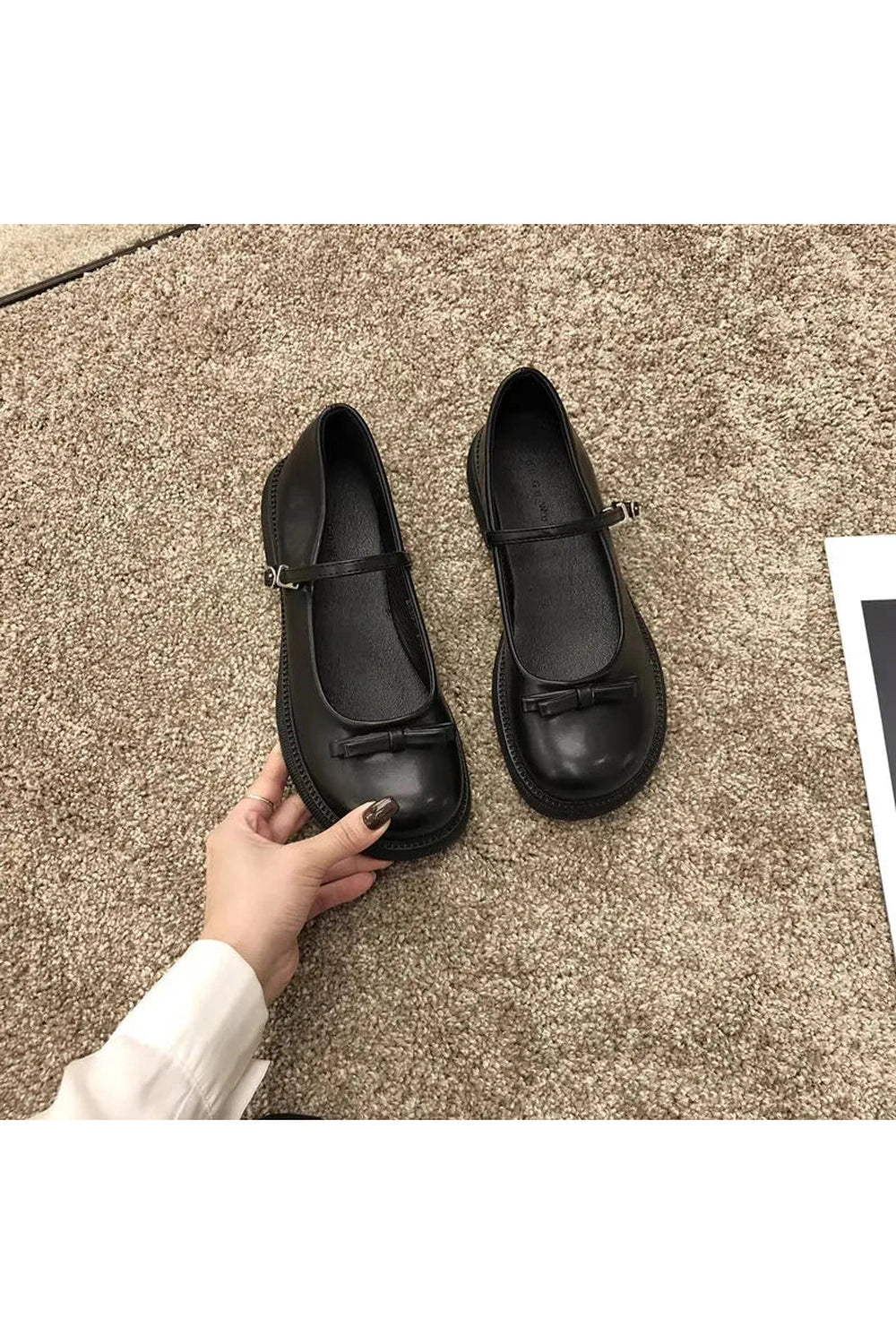 Lolita Bow Round Toe Shoes cottagecoreclothes