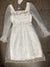 Vestido de hadas de malla blanca de primavera 