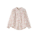 Cottagecore Blossom Button-Up Blouse