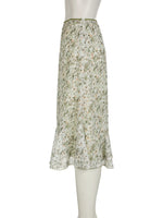 Saia midi floral meadow