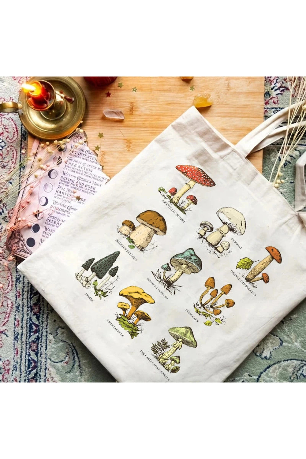 Goblincore Mushroom Tote Bag