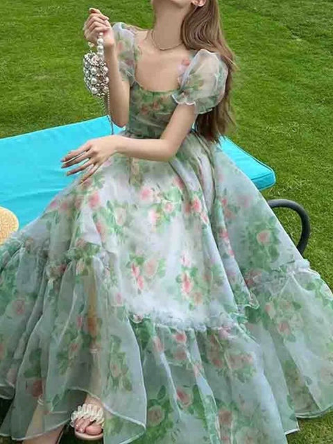 Fairy Casual Floral Princess Dress