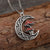 Enchanted Forest Crescent Necklace