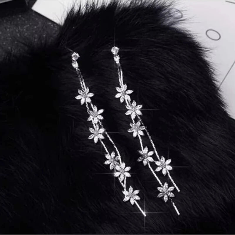 Ethereal Floral Drop Earring