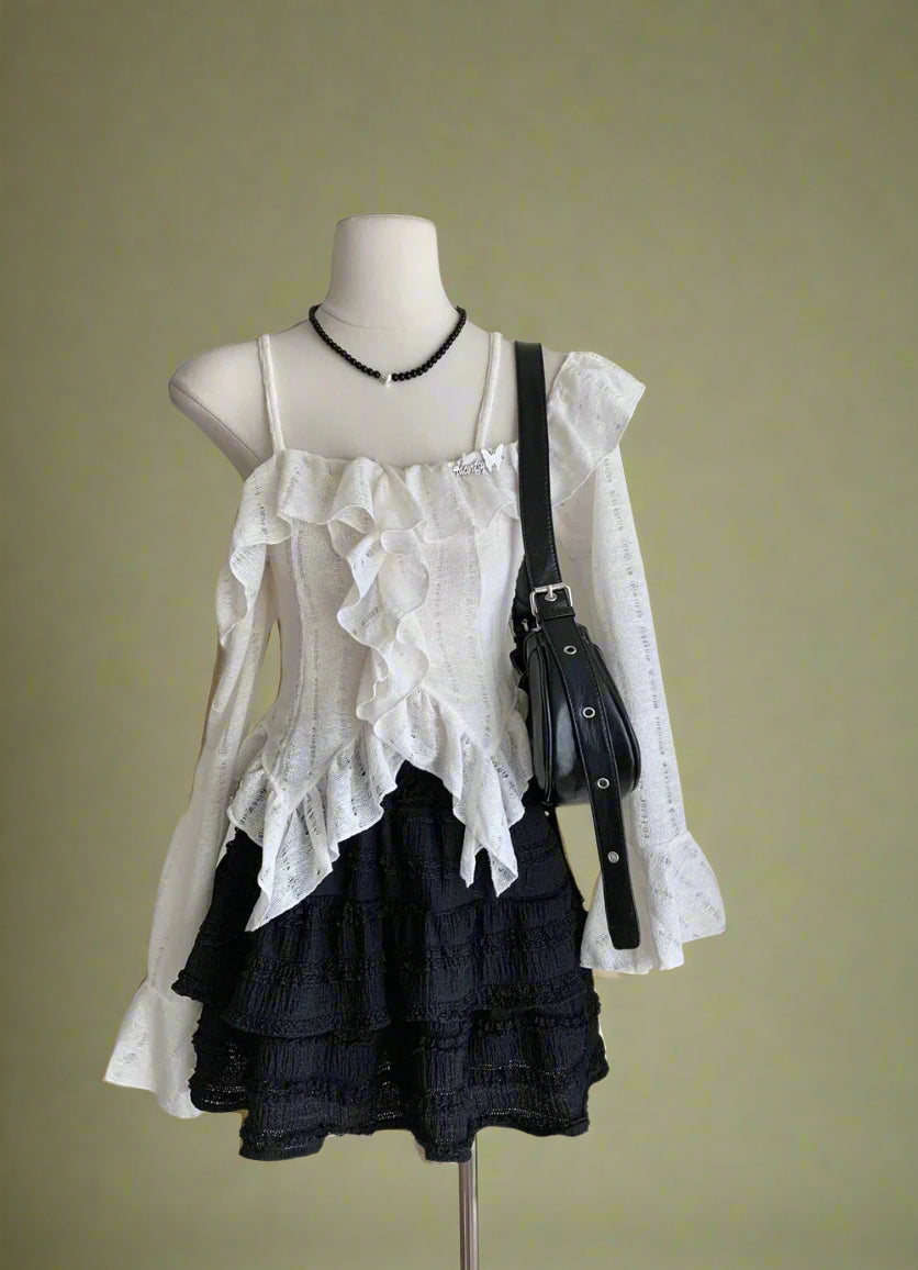 Fairycore Ruffled Layered Blouse cottagecoreclothes