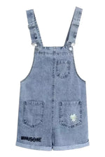 Retro Floral Pocket Overalls