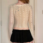 Lace Ribbons Peplum Top