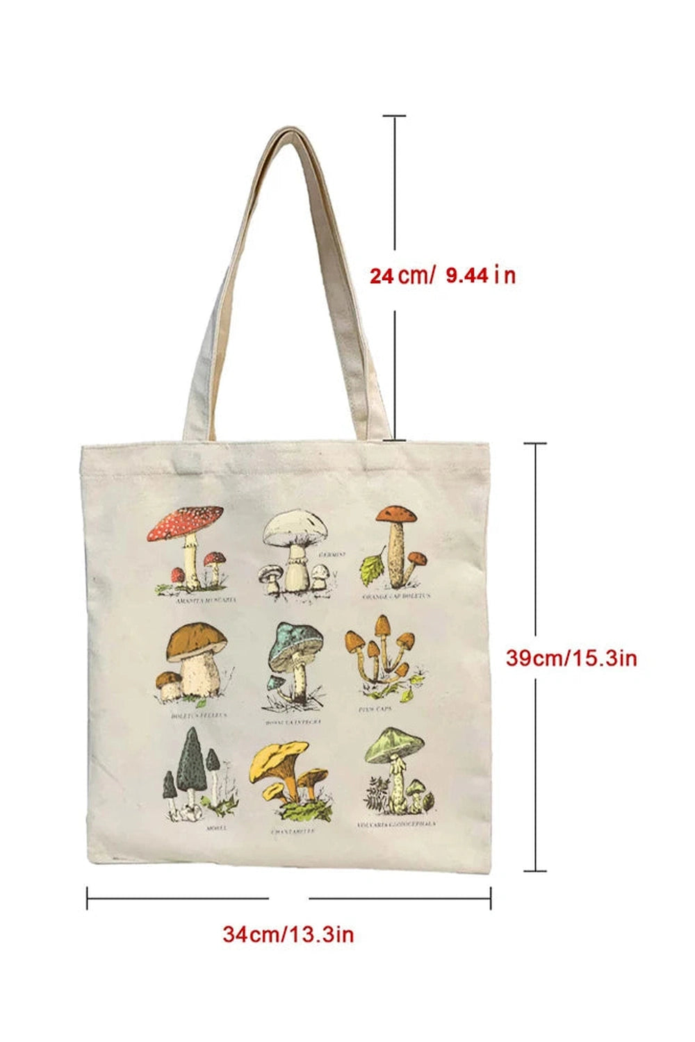 Goblincore Mushroom Tote Bag