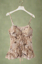 Fairycore Butterfly Print Flowy Top cottagecoreclothes