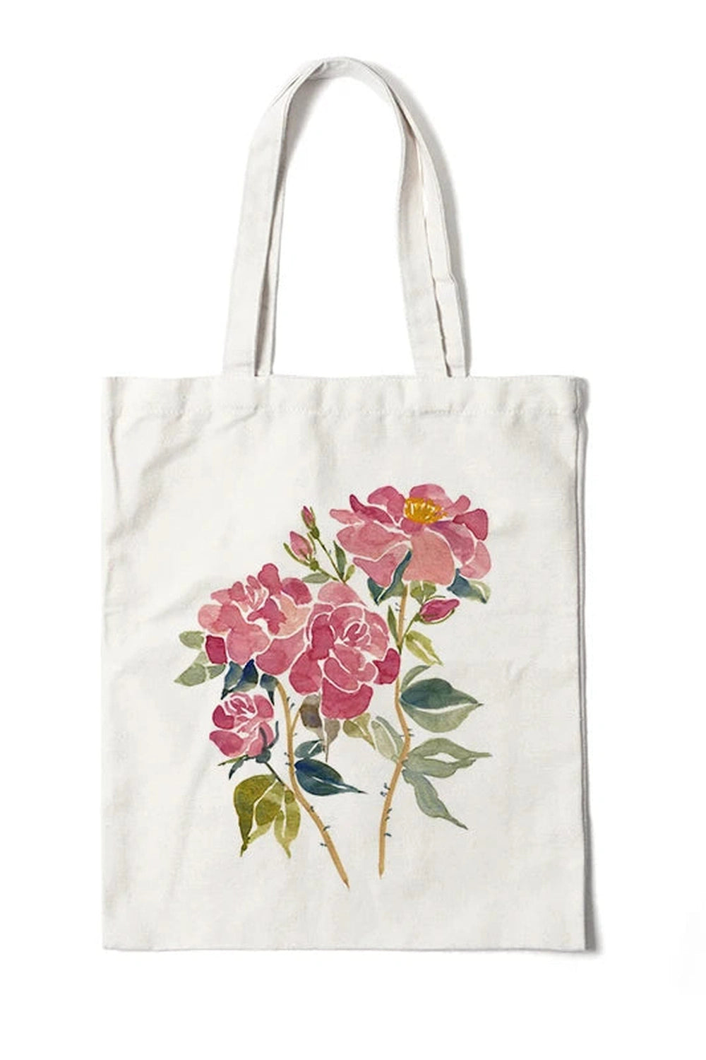 Floral Canvas Tote Bag