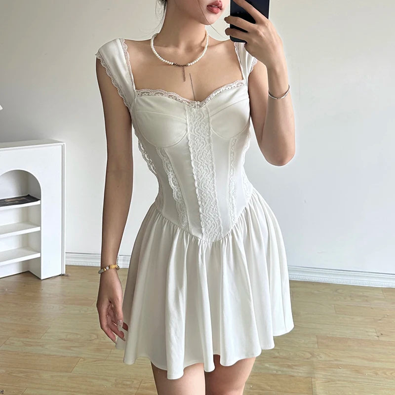 Vintage Inspired Cap Sleeve Mini Dress