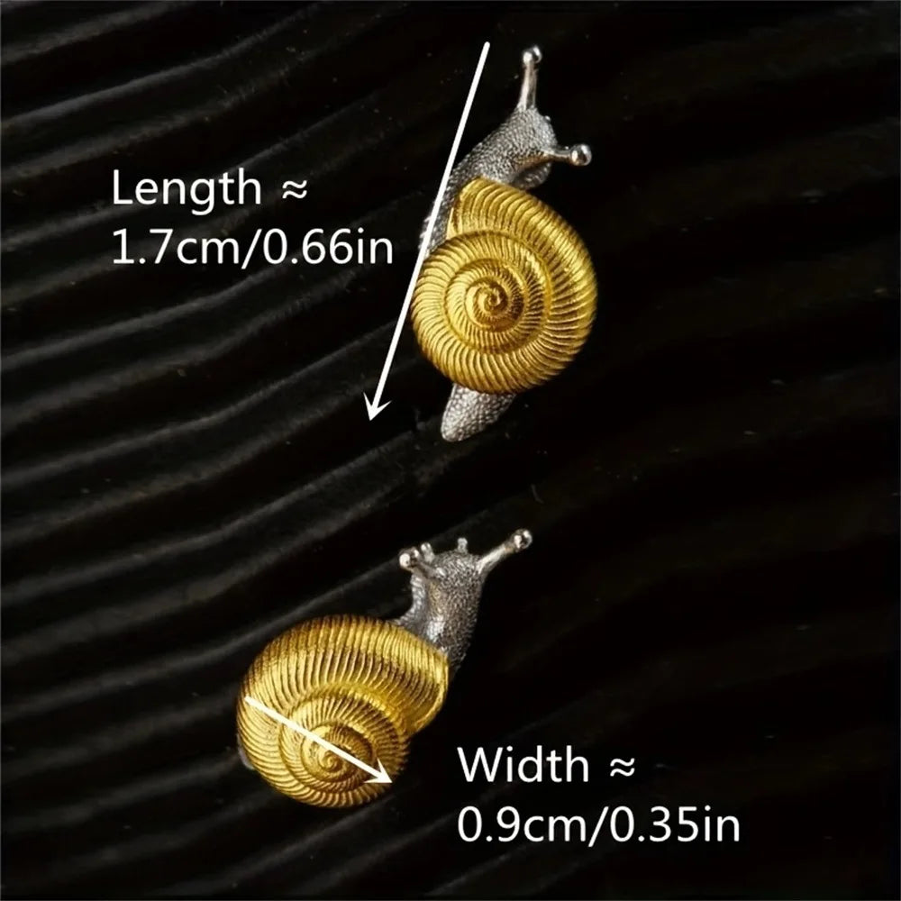 Goblincore Snail Stud Earrings