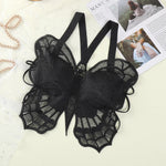 Dark Cottagecore Embroidered Butterfly Bralette