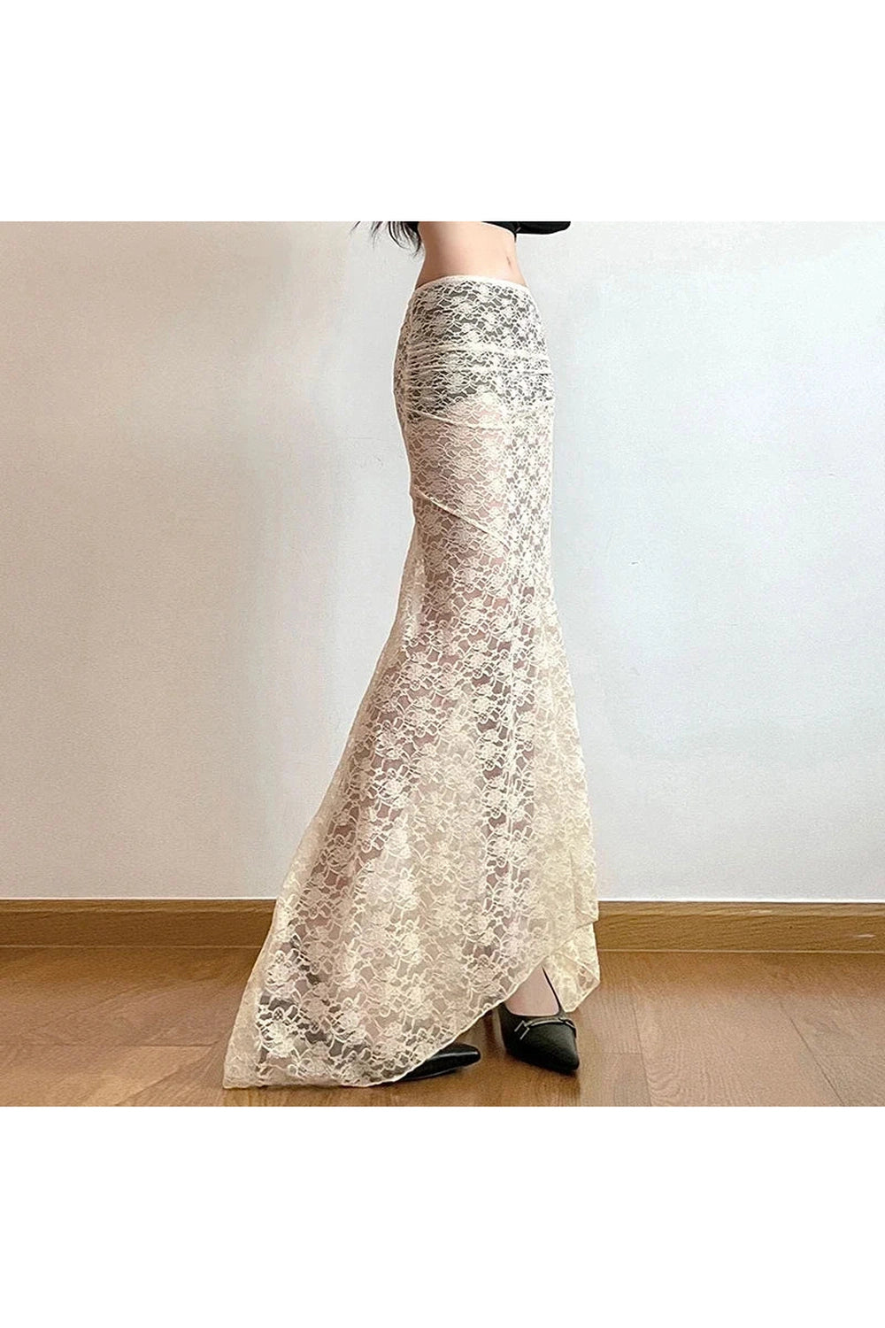 Cottagecore Ivory Lace Maxi Skirt cottagecoreclothes