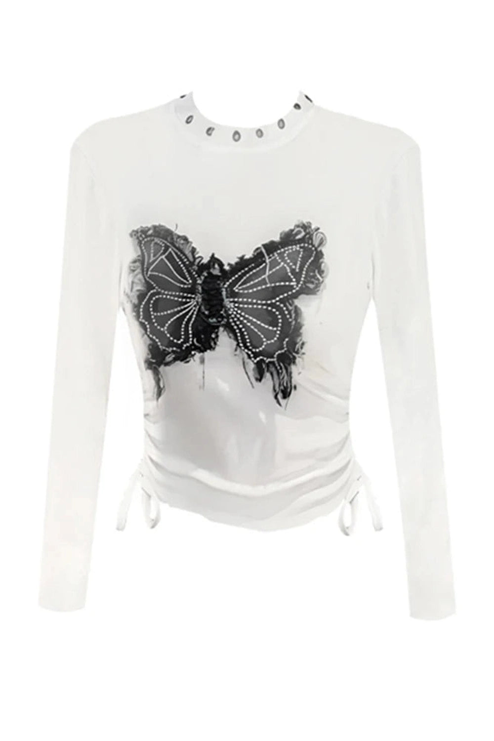 Noir Butterfly Whisper Top