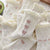 Calcetines de algodón floral con lazo Cottagecore