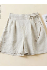 Vintage Rustic Pleated Shorts