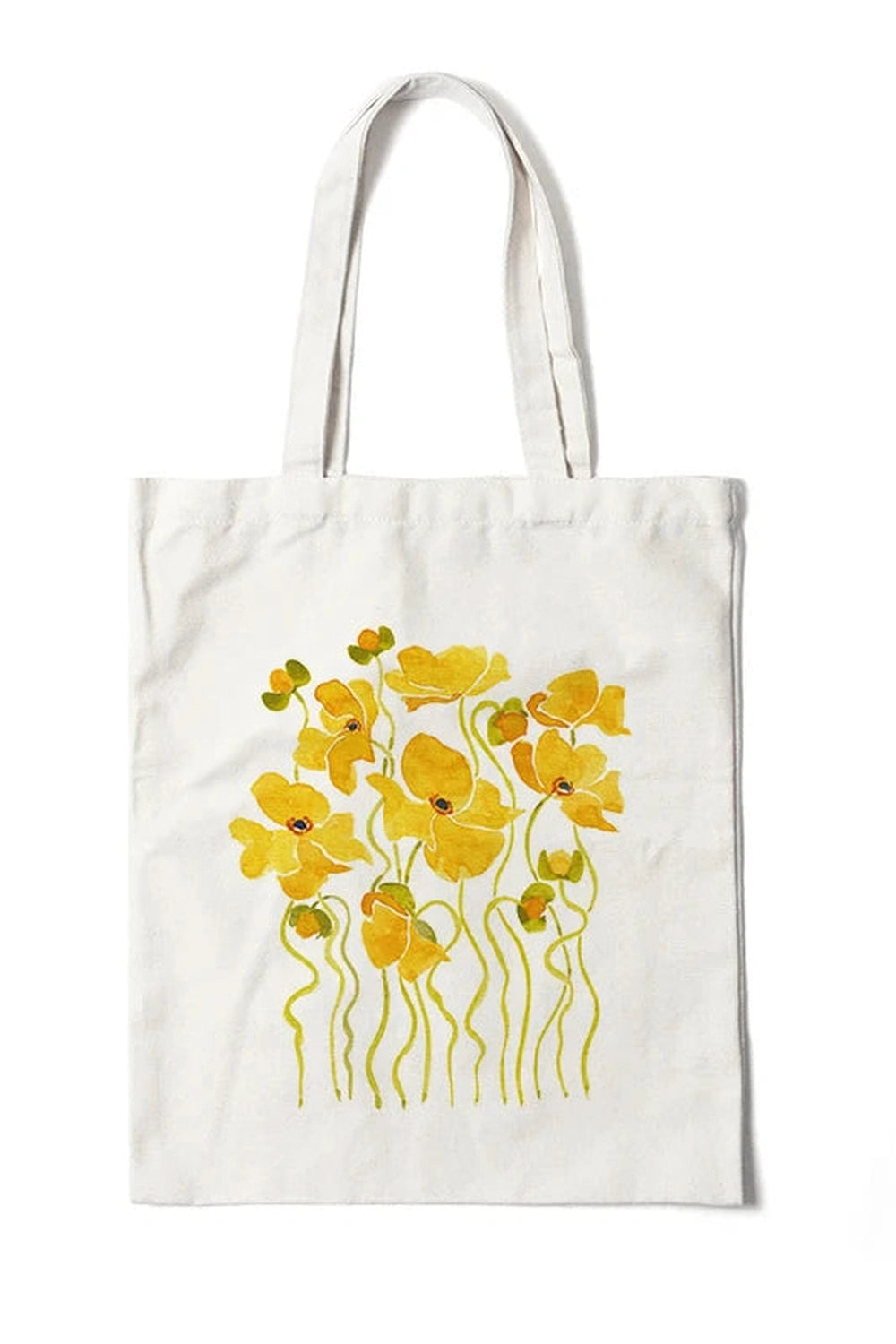 Floral Canvas Tote Bag