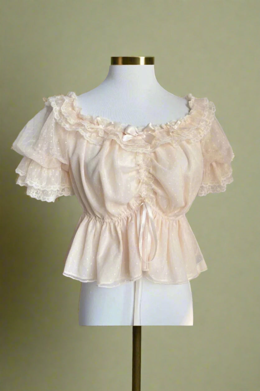 Cottagecore Ruffled Peasant Blouse cottagecoreclothes